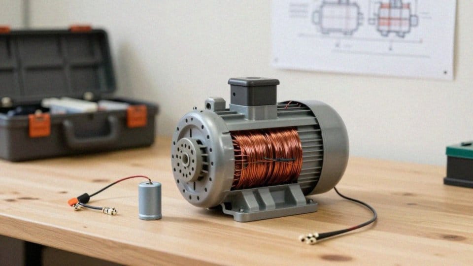 Jak podłączyć silnik jednofazowy z kondensatorem do 230 V?