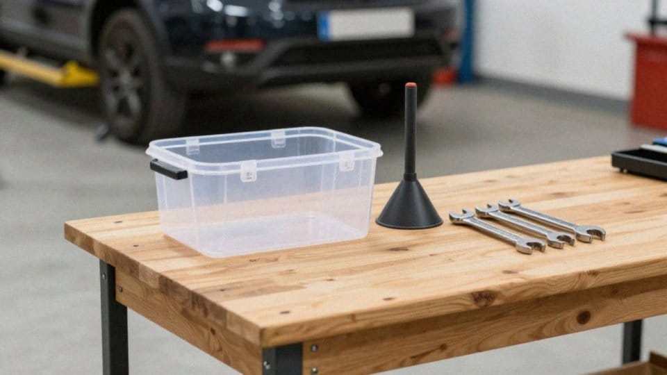 Jak przygotować auto i narzędzia do spuszczenia płynu?