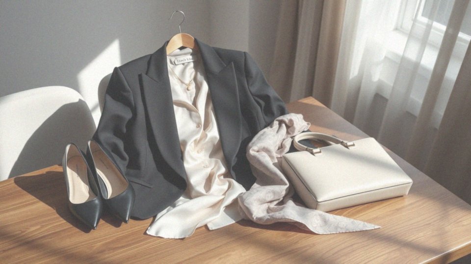 Jakie dodatki uzupełnią elegancką stylizację z bluzką pod żakiet?