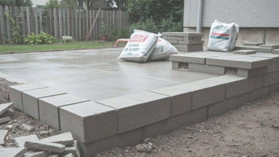 Jakie materiały można wykorzystać do budowy tarasu betonowego?