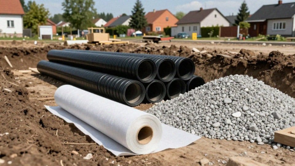 Jakie materiały i rury stosować do drenażu przydomowego?