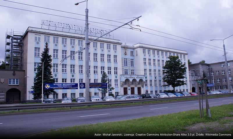 Gmach główny Uniwersytetu Morskiego w Gdyni